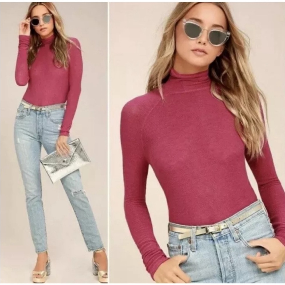 Intimately Free People Snuggle Weather Layering Long Sleeve Tee Womens Large